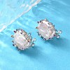 925 Sterling Silver Natural Pearl Stud Earrings EJEW-M078-01P-4