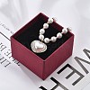 Ion Plating(IP) 304 Stainless Steel Charm Bracelets for Women BJEW-P345-04G-3