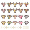DIY Cow Cattle Dangle Earring Making Kit DIY-TA0004-88-2