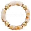 Fashionable Women's Chunky Curved Acrylic Tube Beads Stretch Bracelets AP8792-12-1