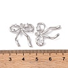 Brass Micro Pave Clear Cubic Zirconia Pendants KK-S376-17C-P-3