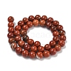 Natural Red Jasper Bead Strands G-K153-B19-8mm-5