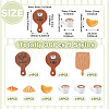 36Pcs 9 Styles Coffe Theme Doll Miniatures Sets DJEW-TA0001-50-4