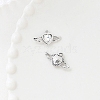 Platinum Alloy Rhinestone Pendants PW-WG43050-01-1