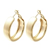 Brass Ring Hoop Earrings for Women EJEW-A121-17A-G-2