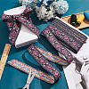 10 Yards Ethnic Style Polyester Jacquard Flower Ribbons SRIB-WH0011-195-4