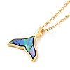 201 Stainless Steel Pendants Necklace for Women NJEW-B110-02G-1