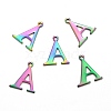 Ion Plating(IP) 304 Stainless Steel Alphabet Charms STAS-H122-A-M-2
