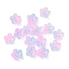 Dyed & Heated Glass Bead Caps GLAA-C042-01M-1