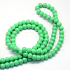 Baking Painted Glass Round Bead Strands DGLA-Q020-8mm-07-3