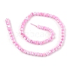 Electroplate Opaque Glass Beads Strands EGLA-U004-02A-2