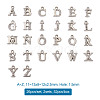 Alloy Rhinestone Charms ALRI-TA0001-04P-22