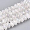 Electroplate Natural Quartz Crystal Beads Strands G-T144-37-4