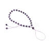 Natural Amethyst Mobile Straps HJEW-JM03418-02-5