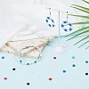 800Pcs 10 Colors Opaque Acrylic Slide Charms OACR-SC0001-36B-4