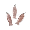 Natural Mixed Stone Carved Pendants G-G314-01P-2