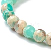 Synthetic Shoushan Stone Beaded Stretch Bracelets BJEW-D446-A-19-3