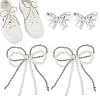 2 Styles Acrylic & Plastic Shoe Buckle Clips FIND-MA0001-10A-1