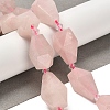 Natural Rose Quartz Beads Strands G-NH0005-B09-01-2