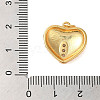 Rack Plating Brass & Clear Cubic Zirconia Pendants KK-S372-29G-3