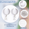 Unicraftale DIY Alphabet Charm Cuff Ring Making Kit DIY-UN0005-66-5