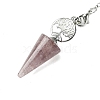 Natural Strawberry Quartz Cone Dowsing Pendulum Big Pendants G-C114-02P-17-3