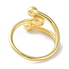 Brass Open Cuff Rings for Women RJEW-E292-14G-3