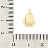 Brass Micro Pave Cubic Zirconia Charms KK-Z073-16G-3