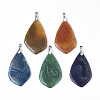 Natural Crackle Agate Big Pendants G-R467-07-1