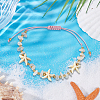6Pcs 2 Colors Natural Gemstone Braided Bead Bracelets BJEW-GO0001-03-4