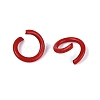 Spray Painted Iron Open Jump Rings IFIN-T017-04C-08-2
