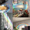 Waterproof PVC Colored Laser Stained Window Film Static Stickers DIY-WH0314-132-5