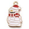 Christmas Theme Alloy Enamel Pendants ENAM-Q508-02B-1