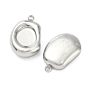 304 Stainless Steel Pendant Cabochon Settings STAS-C167-07A-P-2