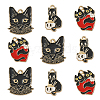 15Pcs 3 Styles Alloy Enamel Pendants ENAM-CJ0004-95-1