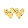 304 Stainless Steel Heart Stud Earrings for Women EJEW-U020-15G-1