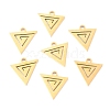 304 Stainless Steel Charms STAS-O142-60G-1