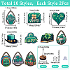 SUNNYCLUE Saint Patrick's Day DIY Earring Making Kit DIY-SC0024-06-2