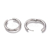 Tarnish Resistant 201 Stainless Steel Huggie Hoop Earrings EJEW-L256-05Q-P-3