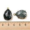 Natural Moss Agate Pendants G-M431-10G-02-3