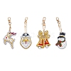 Christmas Theme DIY Diamond Painting Keychain Kit DRAW-PW0007-03D-1