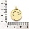 Brass Micro Pave Clear Cubic Zirconia Pendants KK-L225-041G-3