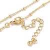 Brass Satellite Chain Necklaces KK-H503-36G-2