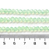 Baking Paint Transparent Glass Beads Strands X-DGLA-A034-J4MM-D02-4