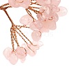 Natural Rose Quartz Chips Money Tree Decorations DJEW-C016-01N-2