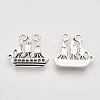 Tibetan Style Alloy Pendants X-TIBEP-T009-12AS-RS-2