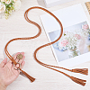 Handmade Imitation Leather Braided Rope Tie Belts AJEW-WH20006-398B-3