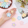 50Pcs 5 Colors Polyester Applqiues PATC-CY0001-59-3