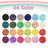 3600Pcs 24 Colors Handmade Polymer Clay Beads CLAY-YW0001-11A-2