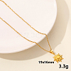 304 Stainless Steel Sun Pendant Necklace JY7792-2-1